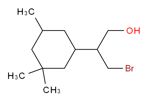 3-bromo-2-(3,3,5-trimethylcyclohexyl)propan-1-ol