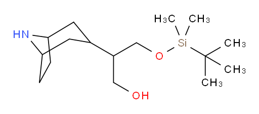 2-{8-azabicyclo[3.2.1]octan-3-yl}-3-[(tert-butyldimethylsilyl)oxy]propan-1-ol