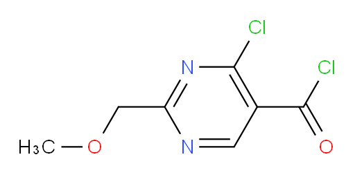 4-chloro-2-(methoxymethyl)pyrimidine-5-carbonyl chloride
