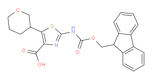 2-({[(9H-fluoren-9-yl)methoxy]carbonyl}amino)-5-(oxan-3-yl)-1,3-thiazole-4-carboxylic acid