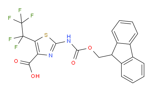 2-({[(9H-fluoren-9-yl)methoxy]carbonyl}amino)-5-(pentafluoroethyl)-1,3-thiazole-4-carboxylic acid