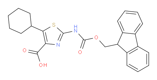 5-cyclohexyl-2-({[(9H-fluoren-9-yl)methoxy]carbonyl}amino)-1,3-thiazole-4-carboxylic acid