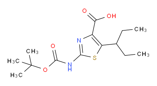 2-{[(tert-butoxy)carbonyl]amino}-5-(pentan-3-yl)-1,3-thiazole-4-carboxylic acid