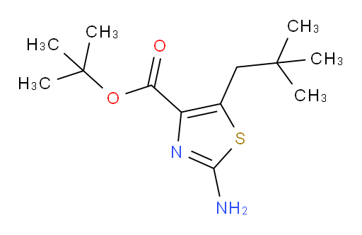 tert-butyl 2-amino-5-(2,2-dimethylpropyl)-1,3-thiazole-4-carboxylate