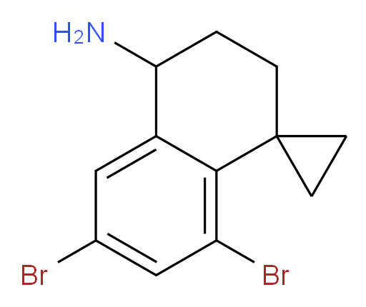 6',8'-dibromo-3',4'-dihydro-2'H-spiro[cyclopropane-1,1'-naphthalene]-4'-amine