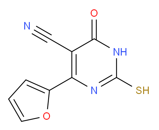 4-(furan-2-yl)-6-oxo-2-sulfanyl-1,6-dihydropyrimidine-5-carbonitrile