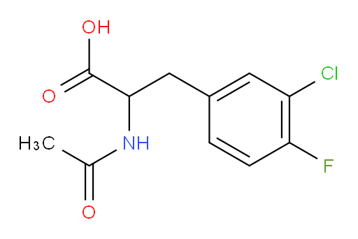 3-(3-chloro-4-fluorophenyl)-2-acetamidopropanoic acid