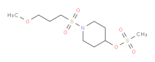 1-(3-methoxypropanesulfonyl)piperidin-4-yl methanesulfonate
