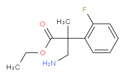 ethyl 3-amino-2-(2-fluorophenyl)-2-methylpropanoate