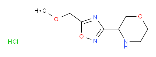 3-[5-(methoxymethyl)-1,2,4-oxadiazol-3-yl]morpholine hydrochloride