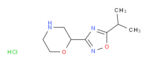 2-[5-(propan-2-yl)-1,2,4-oxadiazol-3-yl]morpholine hydrochloride