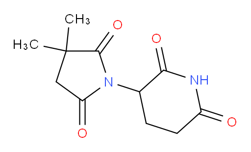 3-(3,3-dimethyl-2,5-dioxopyrrolidin-1-yl)piperidine-2,6-dione