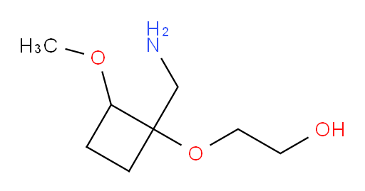 2-[1-(aminomethyl)-2-methoxycyclobutoxy]ethan-1-ol