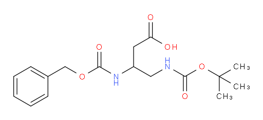 3-{[(benzyloxy)carbonyl]amino}-4-{[(tert-butoxy)carbonyl]amino}butanoic acid