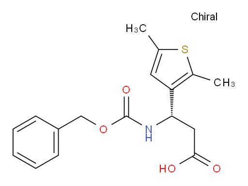 (3S)-3-{[(benzyloxy)carbonyl]amino}-3-(2,5-dimethylthiophen-3-yl)propanoic acid