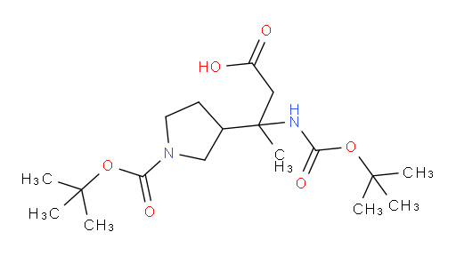 3-{[(tert-butoxy)carbonyl]amino}-3-{1-[(tert-butoxy)carbonyl]pyrrolidin-3-yl}butanoic acid