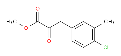 methyl 3-(4-chloro-3-methylphenyl)-2-oxopropanoate