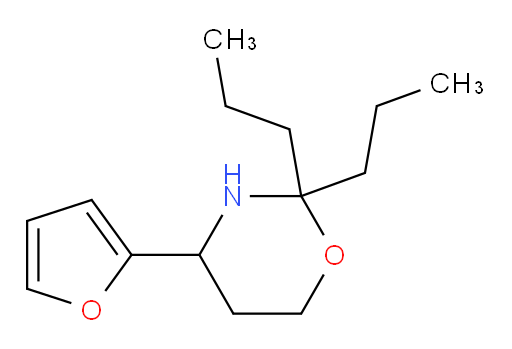 4-(furan-2-yl)-2,2-dipropyl-1,3-oxazinane