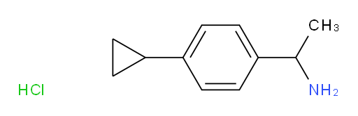 1-(4-cyclopropylphenyl)ethan-1-amine hydrochloride