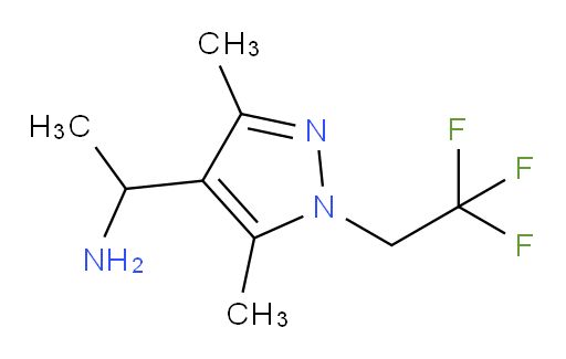 1-[3,5-dimethyl-1-(2,2,2-trifluoroethyl)-1H-pyrazol-4-yl]ethan-1-amine