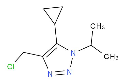 4-(chloromethyl)-5-cyclopropyl-1-(propan-2-yl)-1H-1,2,3-triazole