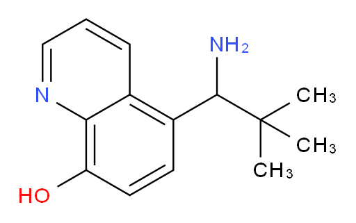 5-(1-amino-2,2-dimethylpropyl)quinolin-8-ol