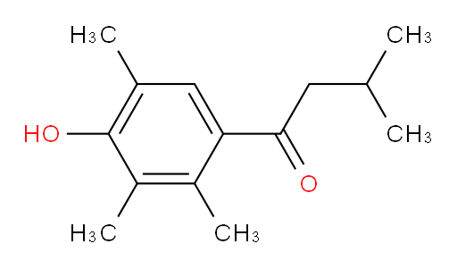 1-(4-hydroxy-2,3,5-trimethylphenyl)-3-methylbutan-1-one