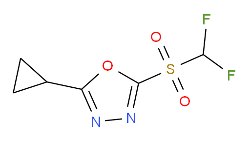 2-cyclopropyl-5-difluoromethanesulfonyl-1,3,4-oxadiazole
