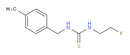 3-(2-fluoroethyl)-1-[(4-methylphenyl)methyl]thiourea