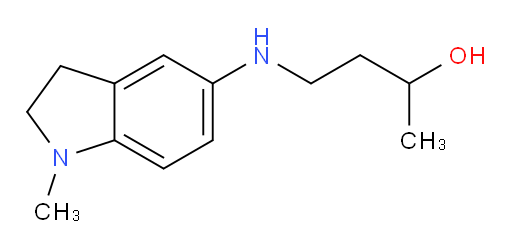 4-[(1-methyl-2,3-dihydro-1H-indol-5-yl)amino]butan-2-ol