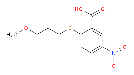 2-[(3-methoxypropyl)sulfanyl]-5-nitrobenzoic acid