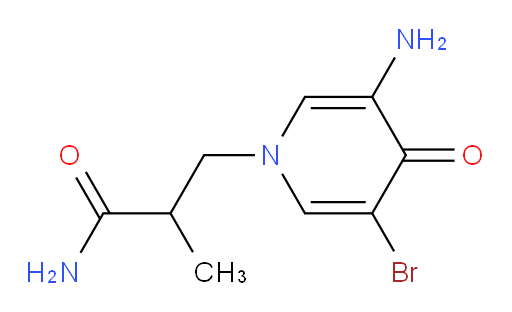 3-(3-amino-5-bromo-4-oxo-1,4-dihydropyridin-1-yl)-2-methylpropanamide