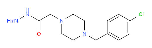2-{4-[(4-chlorophenyl)methyl]piperazin-1-yl}acetohydrazide