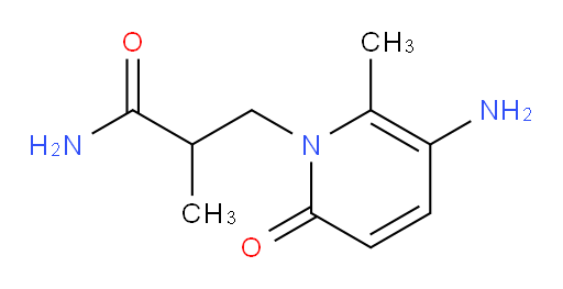 3-(5-amino-6-methyl-2-oxo-1,2-dihydropyridin-1-yl)-2-methylpropanamide