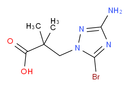 3-(3-amino-5-bromo-1H-1,2,4-triazol-1-yl)-2,2-dimethylpropanoic acid