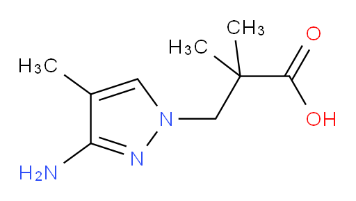 3-(3-amino-4-methyl-1H-pyrazol-1-yl)-2,2-dimethylpropanoic acid