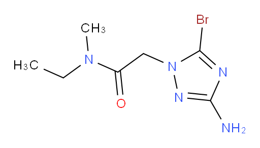 2-(3-amino-5-bromo-1H-1,2,4-triazol-1-yl)-N-ethyl-N-methylacetamide