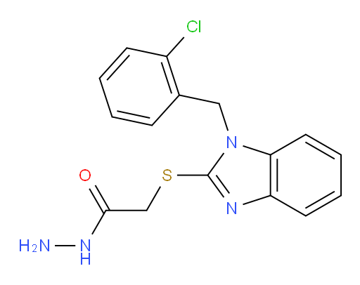 2-({1-[(2-chlorophenyl)methyl]-1H-1,3-benzodiazol-2-yl}sulfanyl)acetohydrazide