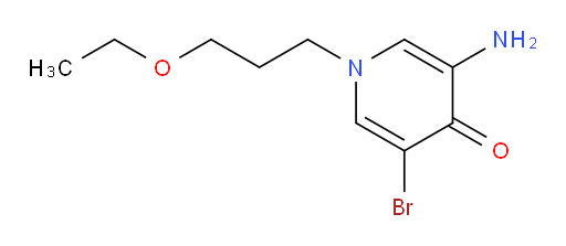 3-amino-5-bromo-1-(3-ethoxypropyl)-1,4-dihydropyridin-4-one