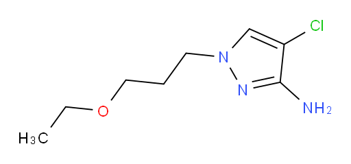 4-chloro-1-(3-ethoxypropyl)-1H-pyrazol-3-amine