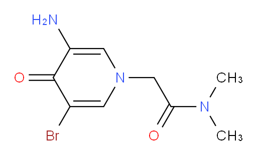 2-(3-amino-5-bromo-4-oxo-1,4-dihydropyridin-1-yl)-N,N-dimethylacetamide