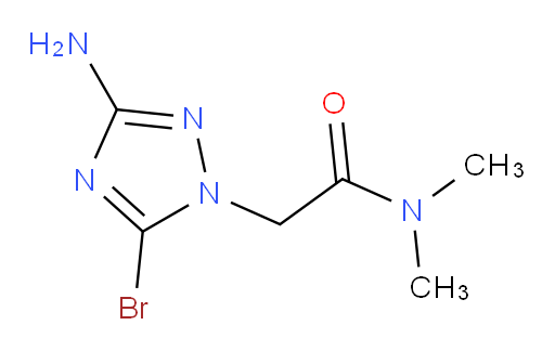 2-(3-amino-5-bromo-1H-1,2,4-triazol-1-yl)-N,N-dimethylacetamide