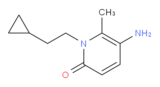 5-amino-1-(2-cyclopropylethyl)-6-methyl-1,2-dihydropyridin-2-one