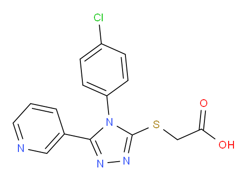 2-{[4-(4-chlorophenyl)-5-(pyridin-3-yl)-4H-1,2,4-triazol-3-yl]sulfanyl}acetic acid