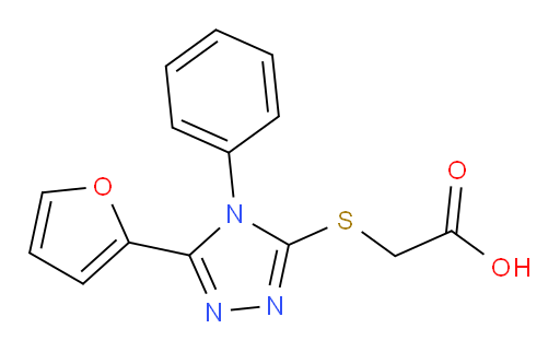 2-{[5-(furan-2-yl)-4-phenyl-4H-1,2,4-triazol-3-yl]sulfanyl}acetic acid