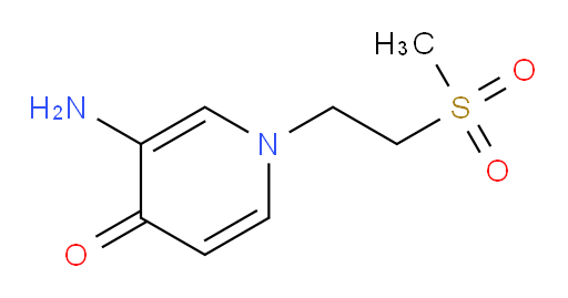 3-amino-1-(2-methanesulfonylethyl)-1,4-dihydropyridin-4-one