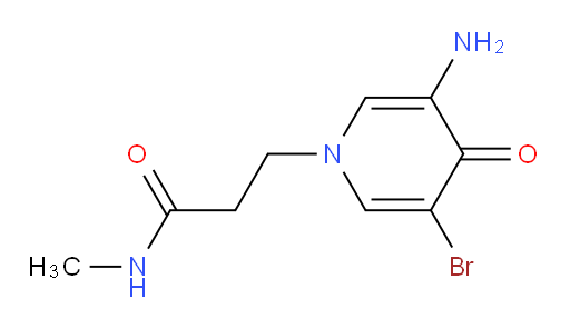 3-(3-amino-5-bromo-4-oxo-1,4-dihydropyridin-1-yl)-N-methylpropanamide