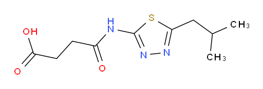 3-{[5-(2-methylpropyl)-1,3,4-thiadiazol-2-yl]carbamoyl}propanoic acid