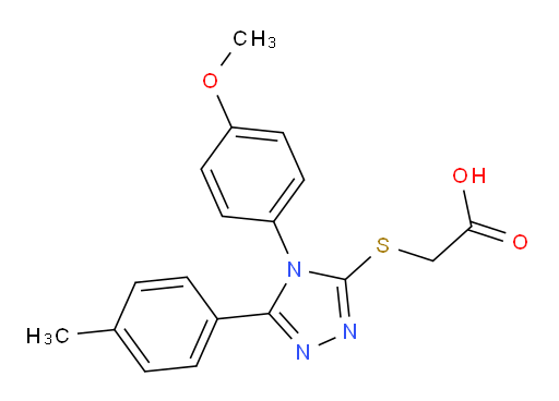 2-{[4-(4-methoxyphenyl)-5-(4-methylphenyl)-4H-1,2,4-triazol-3-yl]sulfanyl}acetic acid