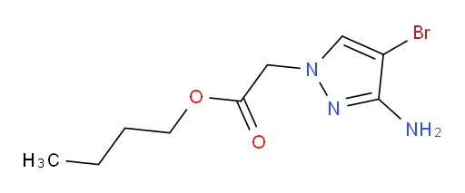 butyl 2-(3-amino-4-bromo-1H-pyrazol-1-yl)acetate